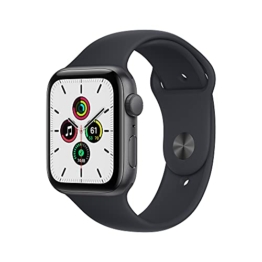 2021 Apple Watch SE (GPS, 44mm) - Aluminiumgehäuse Space Grau, Sportarmband Mitternacht - Regular - 1