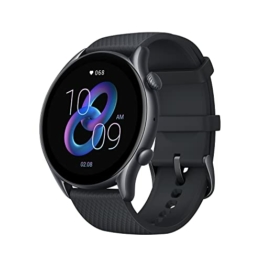 Amazfit Smartwatch GTR 3 Pro 1,45 Zoll AMOLED-Display Fitness Watch mit GPS, Überwachung von Herzfrequenz, Schlaf, Stress, SpO2, über 150 Sportmodi, Bluetooth-Anrufen, Musiksteuerung, Alexa (Black) - 1