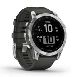 Garmin fenix 7 – robuste GPS-Multisport-Smartwatch mit 1,3“ Display und Touch-/Tastenbedienung, TOPO-Karten, über 60 Sport-Apps, Garmin Music und Garmin Pay. Bis zu 18 Tage Akkulaufzeit, wasserdicht - 1