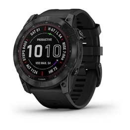 Garmin fēnix® 7X Sapphire Solar GPS Uhr, schwarz Titan - 1