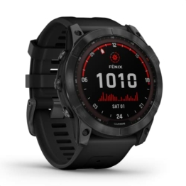 Garmin fenix 7X Solar – robuste GPS-Multisport-Smartwatch mit 1,4“ Display, Solar-Ladelinse, Touch-/Tastenbedienung, TOPO-Karten, 60 Sport-Apps, Garmin Music, Garmin Pay. Bis zu 37 Tage Akkulaufzeit - 1