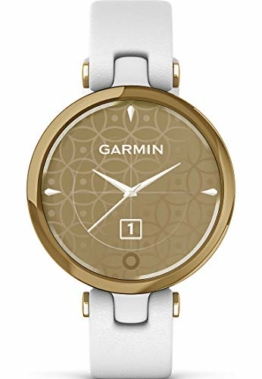 Garmin Lily Classic Damen-Smartwatch Weiß/Hellgoldfarben 010-02384-B3 - 1