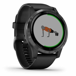 Garmin vívoactive 4 – wasserdichte GPS-Fitness-Smartwatch mit Trainingsplänen und animierten Übungen. Herzfrequenzmessung, 20 Sport-Apps, 8 Tage Akkulaufzeit, kontaktloses Bezahlen (Generalüberholt) - 1