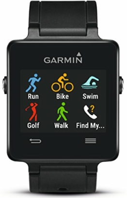 Garmin vivoactive Sport GPS-Smartwatch - 3 Wochen Batterielaufzeit, Sport Apps (Laufen, Radfahren, Schwimmen, Golfen) - 1