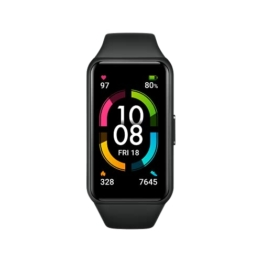 HONOR Band 6 Fitness Armband, 1,47'' AMOLED Display, Tracker mit Pulsuhr, Herzfrequenz- und SpO2-Überwachung, 2 Wochen Akkulaufzeit, 5ATM, Schrittzähler, Meteorite Black - 1