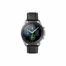 Samsung Galaxy Watch 3, Runde Bluetooth Smartwatch für Android, drehbare Lünette, Fitnessuhr, Fitness-Tracker, 45 mm, Mystic Silver. 36 Monate Herstellergarantie (Deutche Version)[Exkl. bei Amazon] - 1