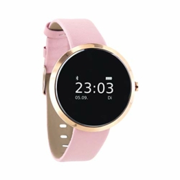 X-WATCH 54010 SIONA XW FIT Damen Smartwatch, Activity Tracker für Android und Apple iOS Light Rose Gold - 1